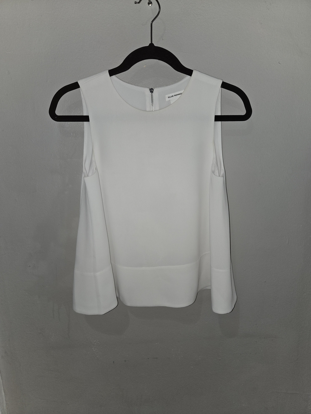 Club Monaco Clean White Sleeveless Top